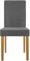 2er Set Esszimmerstuhl Ina Cord antik hell grau 