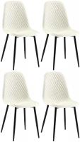 4er Set Stühle Giverny Stoff creme 