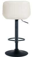2er Set Barhocker Loft Kunstleder creme 
