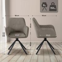 Stuhl Tipton Cord taupe 