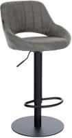 Barhocker HD Milet B Stoff grau