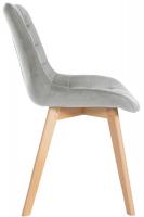 Stuhl Brook Samt grau 