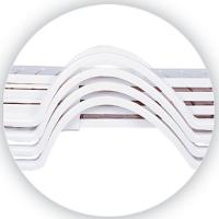 10er Set Sonnenliege Havana weiß 