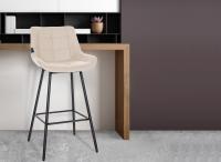 Barhocker Weston Kunstleder creme 
