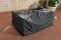 Abdeckhaube 148x83x80, Sofa & Fußhocker Molde schwarz 