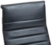 Bürostuhl Kolumbus Echtleder schwarz/schwarz 