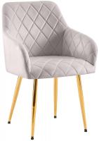 Esszimmerstuhl Monett Samt G grau 