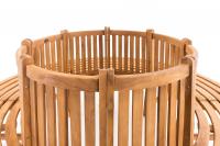 Baumbank Novum rund 200 cm teak 
