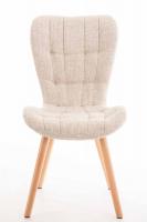 Stuhl Elda Stoff natura creme 