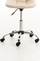 Bürostuhl Emil Kunstleder creme 