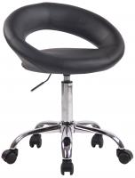 Arbeitshocker Olinda Kunstleder schwarz