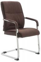 2er Set Freischwinger XXL Anubis Stoff braun 