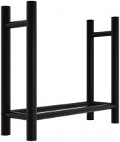 Kaminholzständer Medya rund 30x80x80 cm schwarz Kaminholzständer Medya rund 30x80x80 cm schwarz