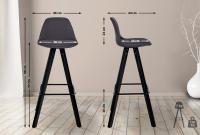 Barhocker Corbin Stoff Square schwarz dunkelgrau Barhocker Corbin Stoff Square schwarz dunkelgrau