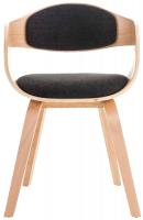 2er Set Stühle Kingston Stoff natura/dunkelgrau 