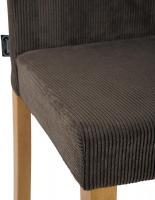 2er Set Esszimmerstuhl Ina Cord antik hell braun 