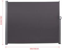 Sichtschutz Lovington 180x300 cm anthrazit Sichtschutz Lovington 180x300 cm anthrazit