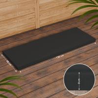 Teakbank Daxon mit Sitzkissen 150 cm dunkelgrau 