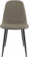 4er Set Esszimmerstuhl Maryam Stoff taupe 
