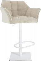 Barhocker Damaso W Cord creme 