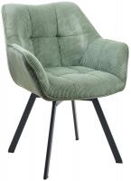 Esszimmerstuhl Jordi Cord grün