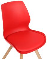 2er Set Stuhl Luna Kunststoff rot 