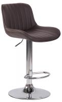Barhocker Lentini Kunstleder chrom braun 