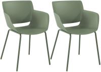 2er Set Stuhl Alpena oliv