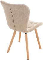 2er Set Stuhl Elda Stoff creme 