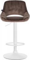 2er Set Barhocker Milet Samt W braun 