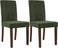 2er Set Esszimmerstuhl Ina Cord antik dunkel grün 2er Set Esszimmerstuhl Ina Cord antik dunkel grün
