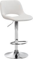 Barhocker Camden Samt chrom creme 