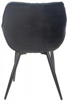 Stuhl Tanna Samt schwarz 