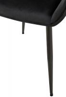 Esszimmerstuhl Vessa Samt schwarz 