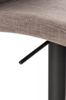 Barhocker Cadiz Stoff schwarz grau 