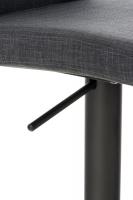Barhocker Cadiz Stoff schwarz dunkelgrau 