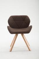 Besucherstuhl Tyler Stoff Natura Square braun