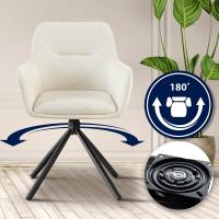 2er Set Stuhl Tipton Stoff creme 