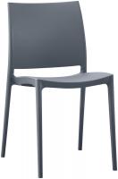 Gartenmöbel-Set Amino mit 2 Stühlen grau 