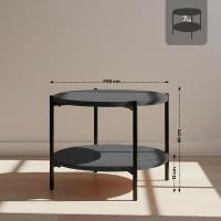 Couchtisch Edduma 50 cm grau 