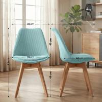 Stuhl Linares Cord türkis 