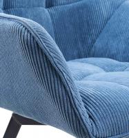 Esszimmerstuhl Jordi Cord blau Esszimmerstuhl Jordi Cord blau