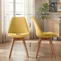 Stuhl Linares Cord gelb 