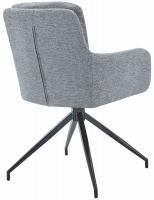 Esszimmerstuhl Pickett Stoff grau 