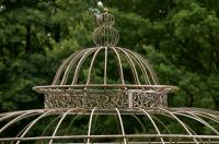 Luxus Pavillon Romantik rund 350 cm bronze 