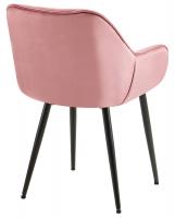 2er Set Stuhl Tanna Samt rosa 