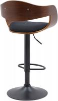 Barhocker Kingston B Stoff walnuss/schwarz 
