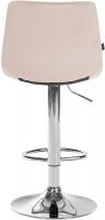 Barhocker Jerry Samt chrom beige 