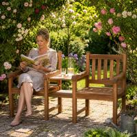 Teakbank Briony mit Tisch teak 