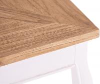 Esstisch Lindon 80x80 cm eckig natura/weiß 
